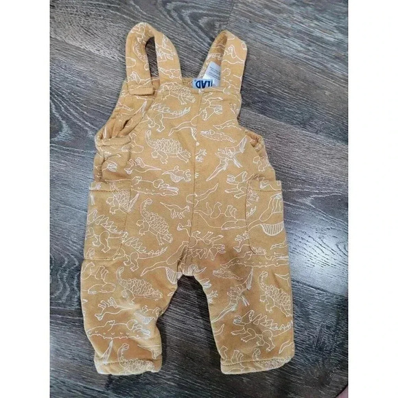 Little Lad Dinosaur overalls size 0/3 months #3 - Picture 2 of 3